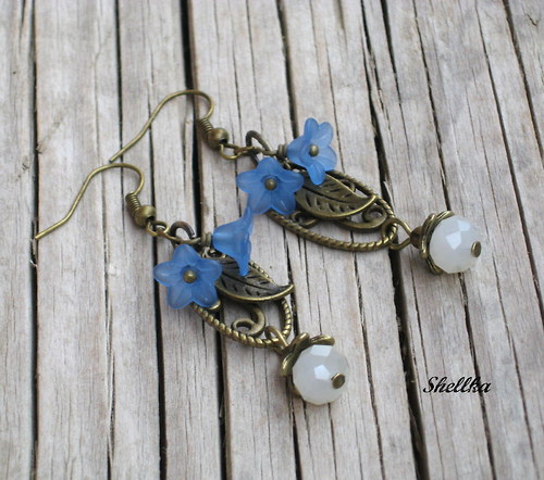 Náušnice ,,FROZEN FLOWERS,,