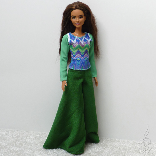 Vzorované tričko pro Barbie
