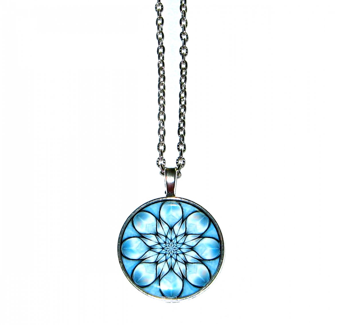 Přívěsek...Modrá mandala pro klid v duši. 