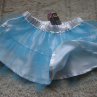TELLA - tylová sukně na bílém saténu