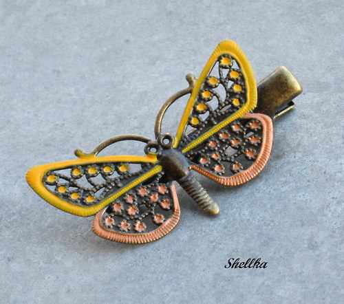 Spona do vlasů motýlková 6