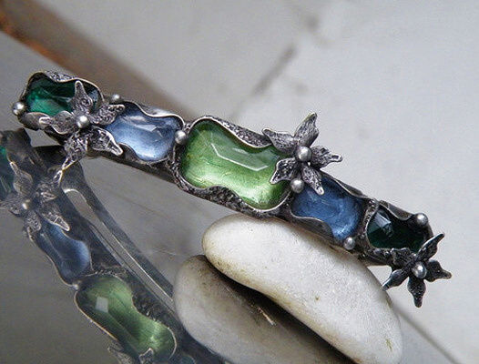 Jezerní kvítí... vlasová spona