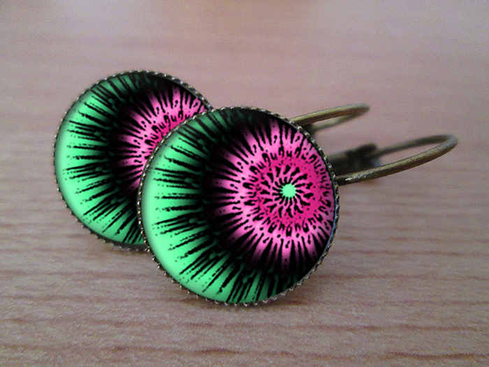 Color storm -VINTAGE VISACÍ NÁUŠNICE - 