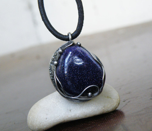 Noc plná hvězd...(avanturín) oboustranný