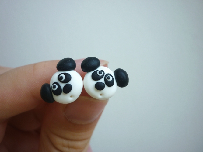 pandy - fimo náušnice