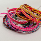 Dívčí macramé náramek dvoubarevný