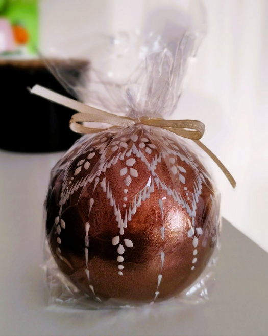 Svíčka ručně zdobená