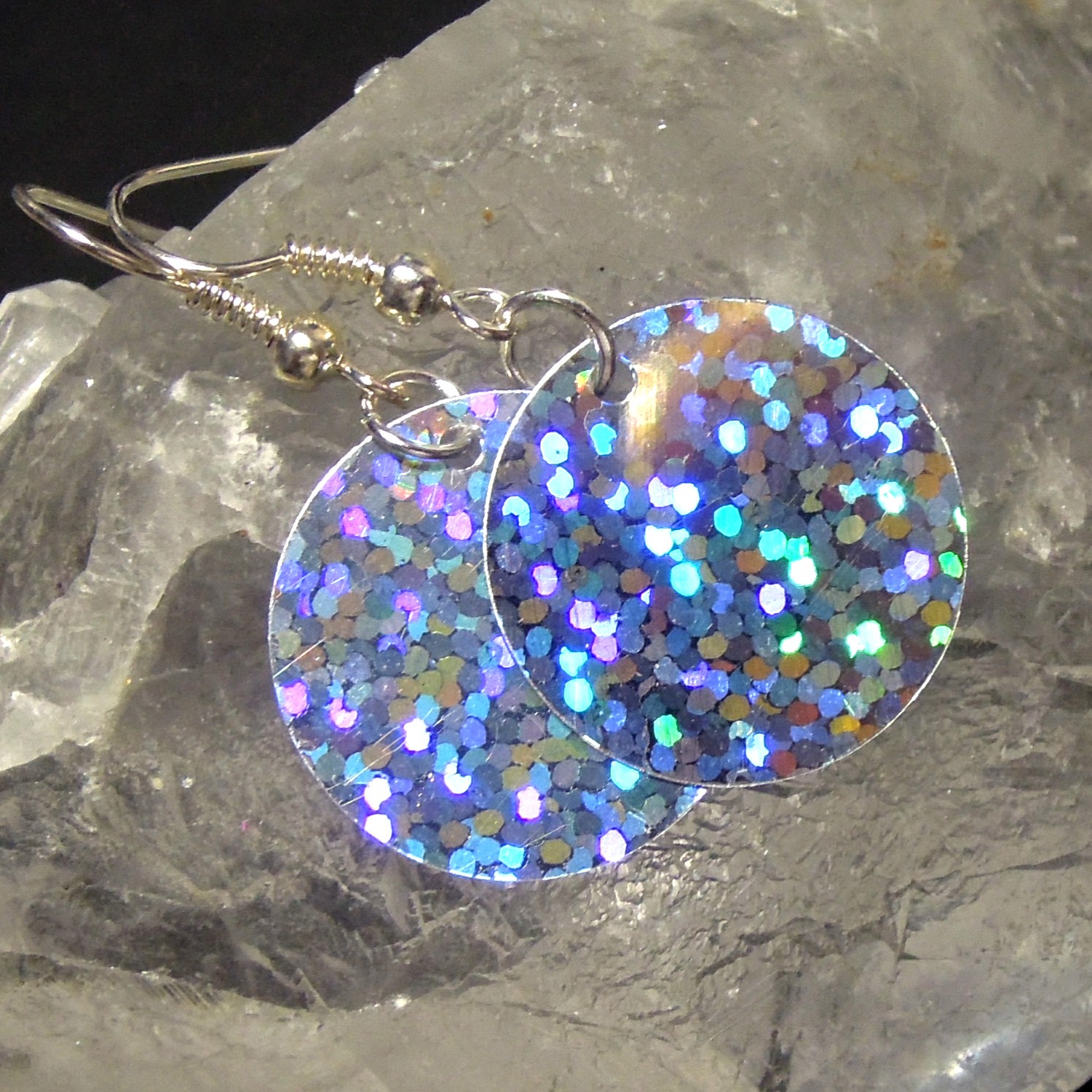 Disco laser stříbrné