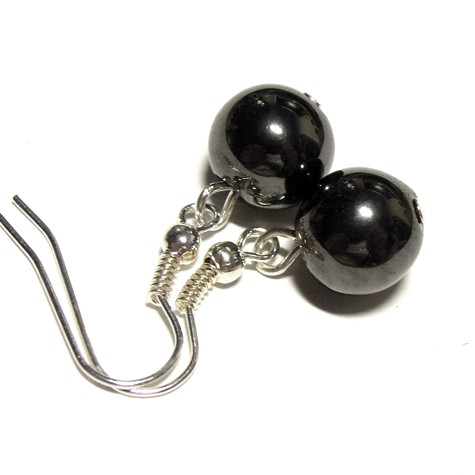 Naušnice z minerálů - Hematit