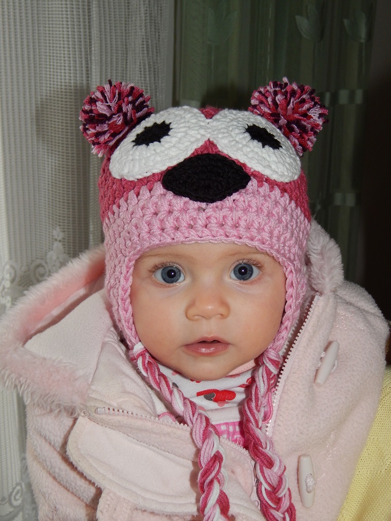 Sova růžovka (možnost podšít fleecem)
