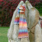 Pletená šála - prosluněná