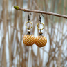 Náušnice - zlátnoucí slunce
