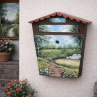 Ručně malovaná poštovní schránka s lesním motivem – originální dekorace pro dům i zahradu.