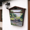 Poštovní schránky s motivem motorek, traktorů 