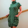 Šaty pletenina zelený melír