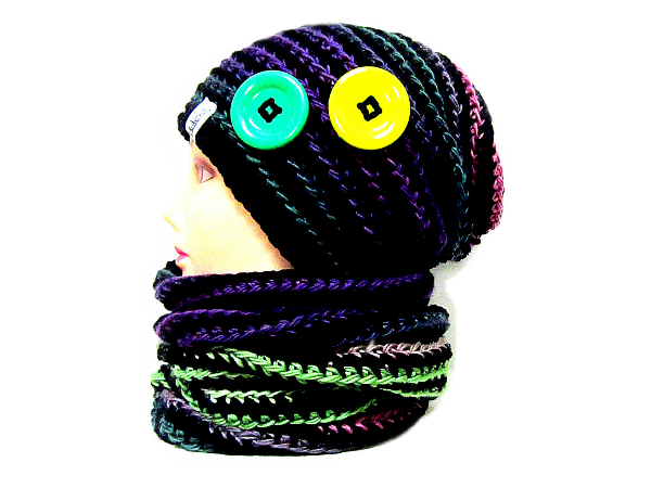 ༺♥༻ SOUPRAVA ČEPICE A NÁKRČNÍKU ༺♥༻ 1182