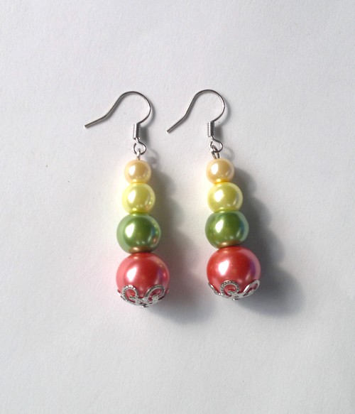 Luxusní perly -  v jarních barvách No.3