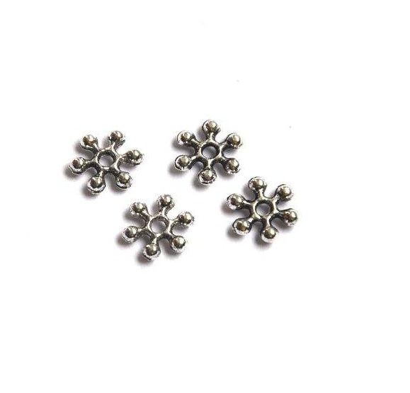Kvítek 8mm - 10 ks - platina