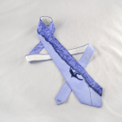 Hedvábná kravata (nejen) pro horolezce - modrá