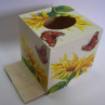 Krabice na kapesníky čtvercová - Slunečnice