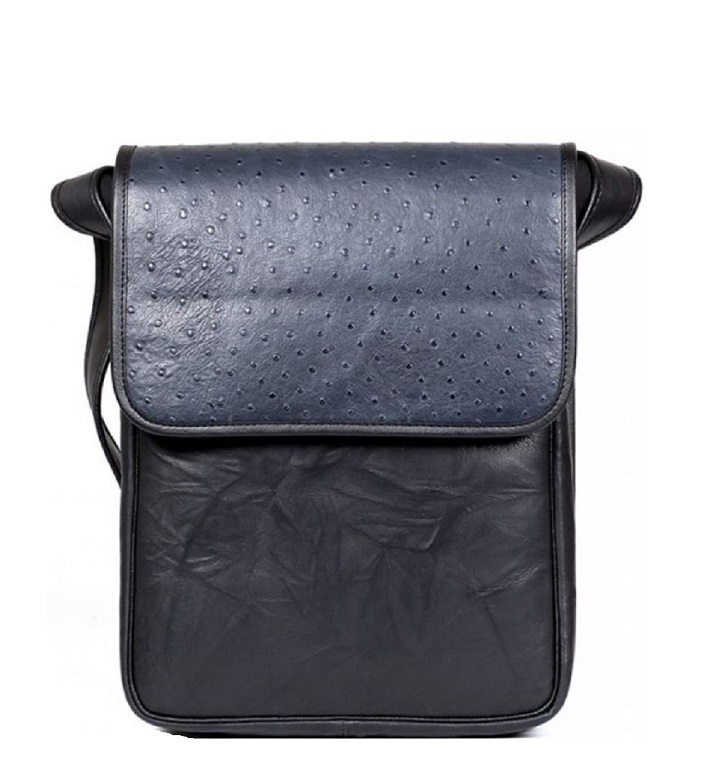 Pánská černá kožená taška MASTER