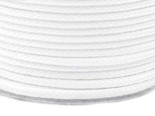 Oděvní šňůra PES 2 mm (5m) - bílá