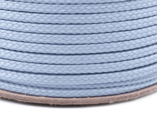 Oděvní šňůra PES 2 mm (50m) - světle modrá