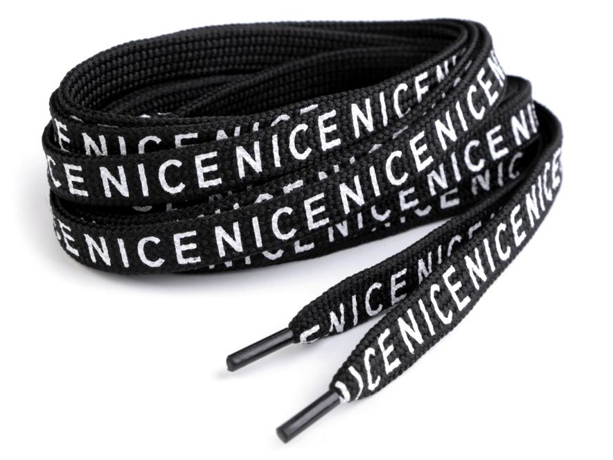 Oděvní šňůra s koncovkami délka 130 cm (1 kus)