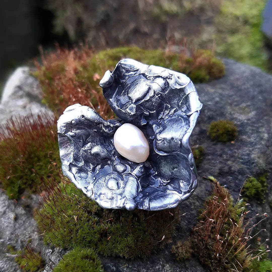 Prsten "Perlový květ"