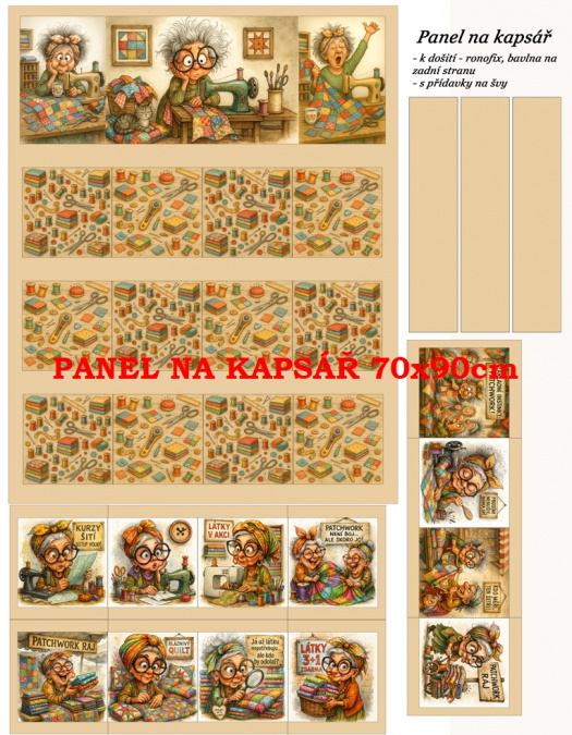 AUTORSKÝ PANEL NA KAPSÁŘ - SKLADEM