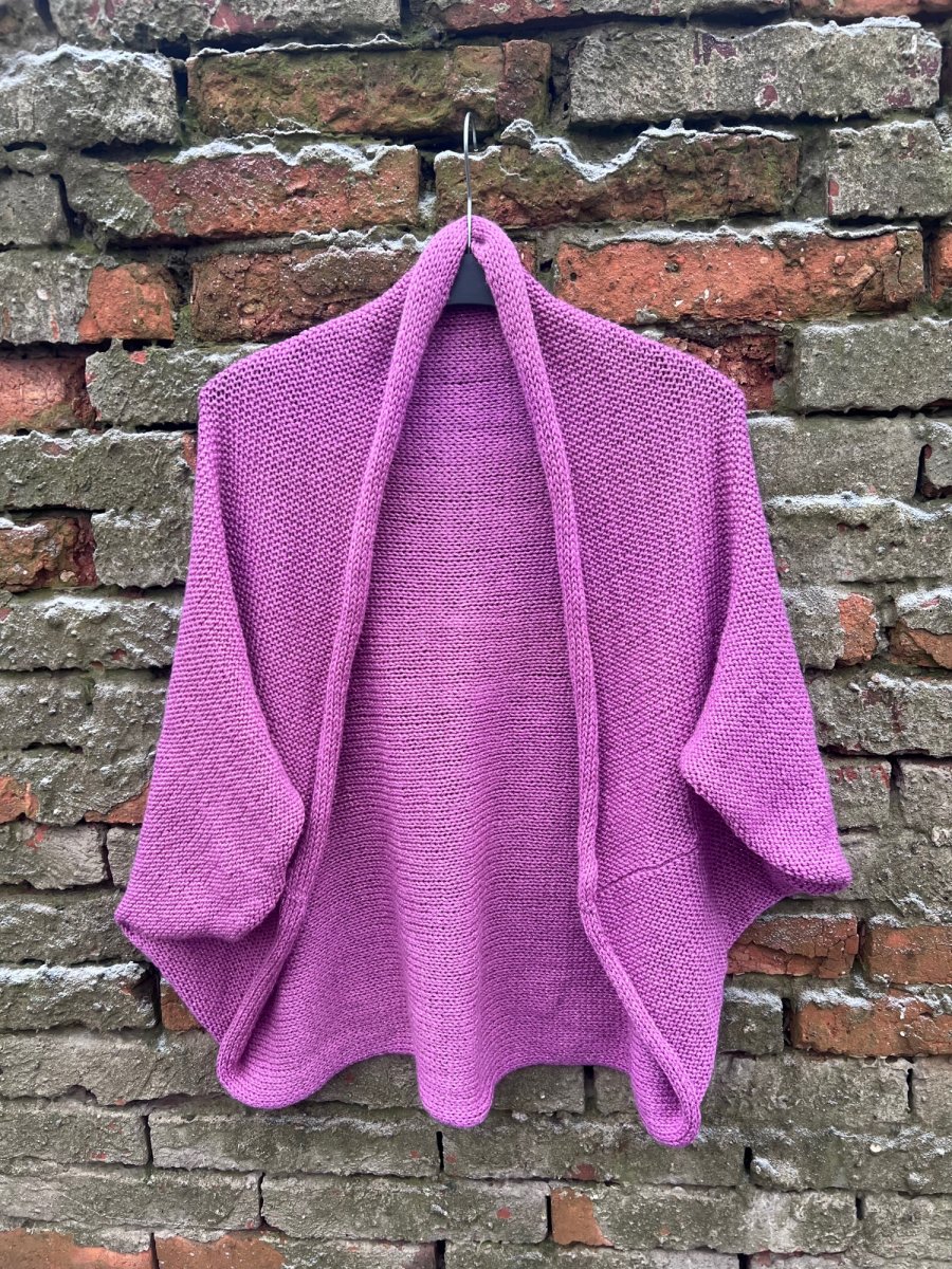 Starorůžová pletená vesta