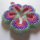 Květina z korálků