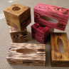 Krabička na kapesníky - krása dřeva ořech