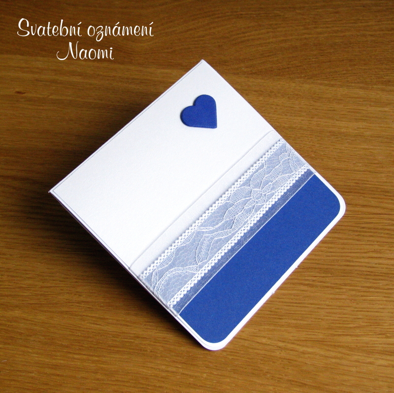 Svatební oznámení NAOMI v modrém