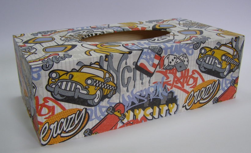 Krabice na kapesníky - Crazy