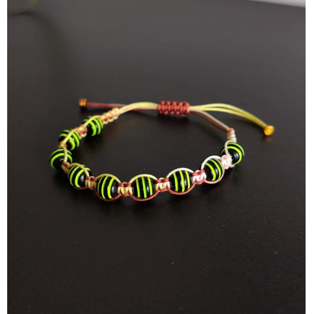 Náramek Shamballa s korálky