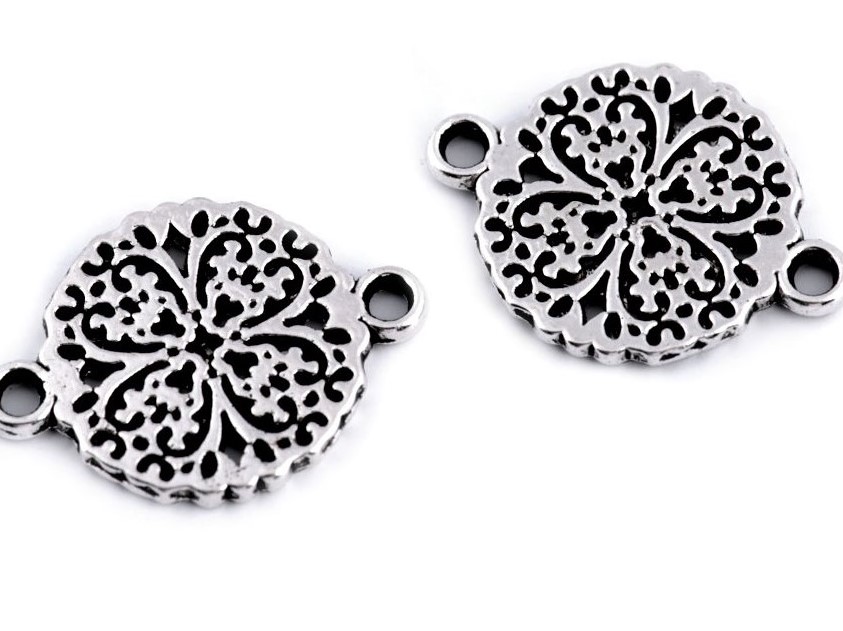 Přívěsek mandala 20x14 mm (1ks)