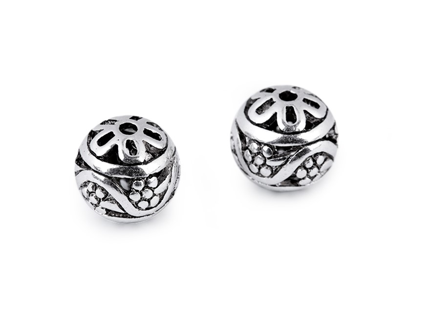 Kovový korálek ornament (1ks)