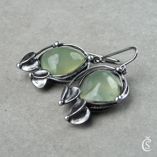 Náušničky Lesní - Prehnit