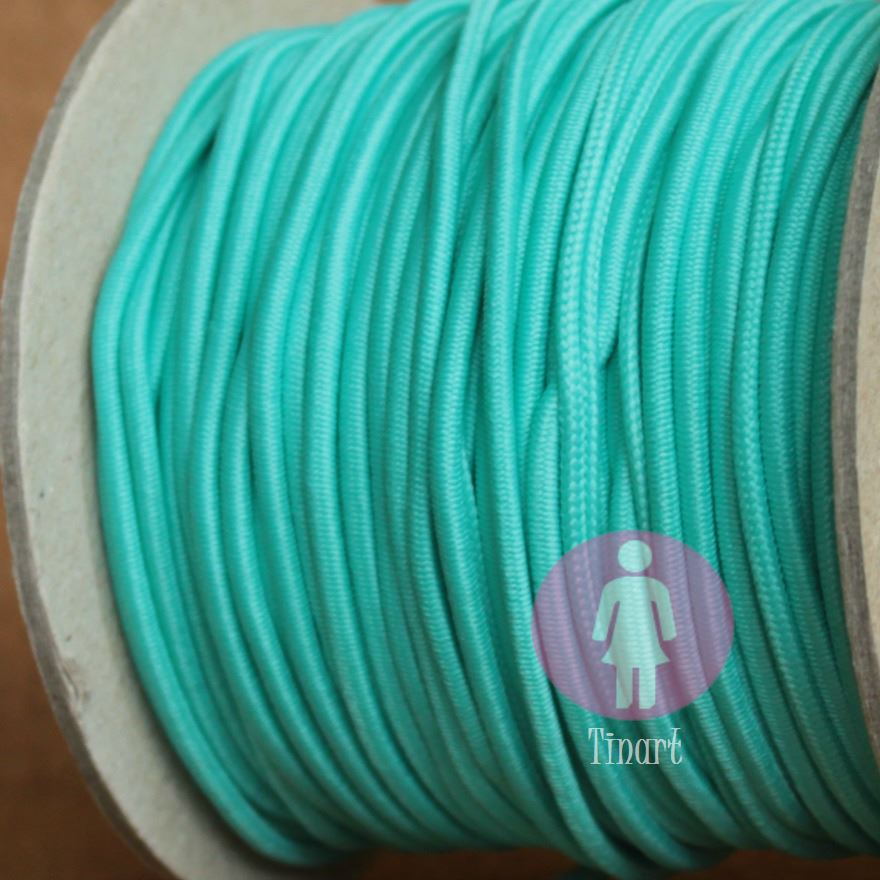 Pruženka/gumička: 2 metry x Ø 3 mm - Tyrkysová