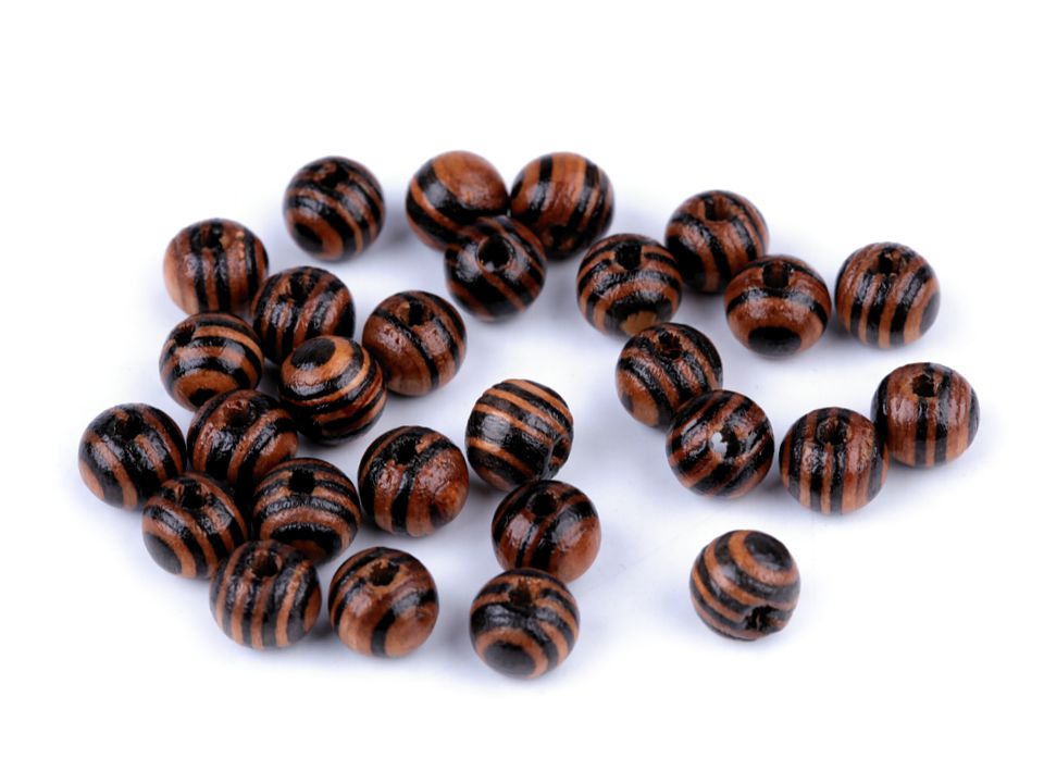 Dřevěné korálky 8 mm (50ks) 