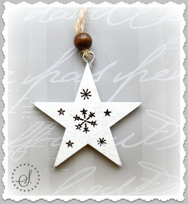 dřevěná hvězdička