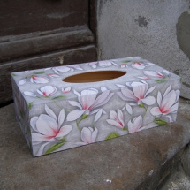 Krabice na kapesníky - Magnolie