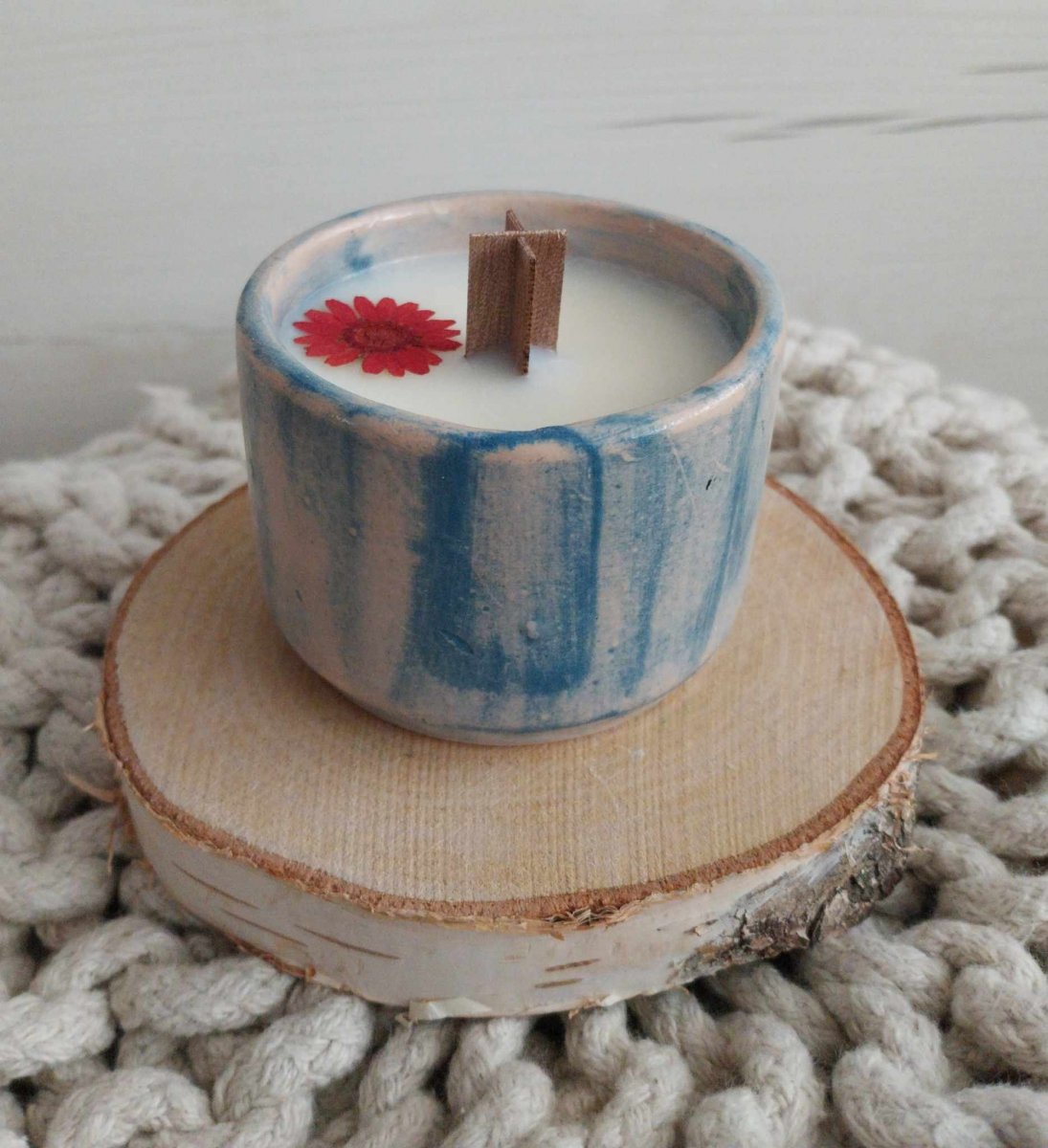 Keramika modro/bílá