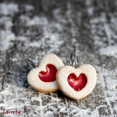 Linecké srdíčka (červená, visící)