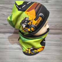 Souprava zimní čepice a nákrčníku Bagr ,50cm