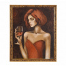Lady with Red Wine