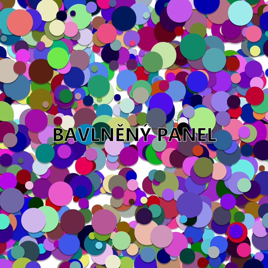 BAVLNĚNÝ PANEL - VELKÝ 35 X 35 cm MAN37