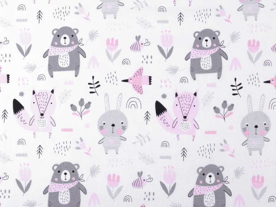 Bavlněná látka s dětskými motivy (10cm) 