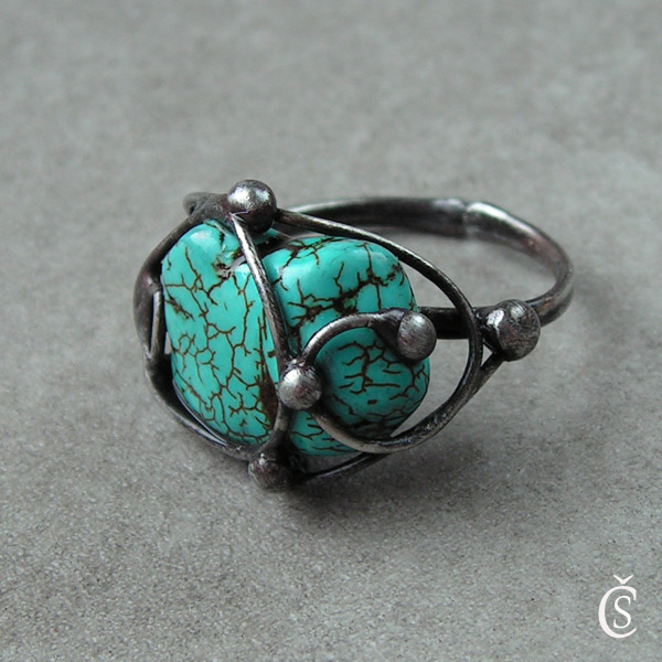 Zabalený Tyrkenit - prsten